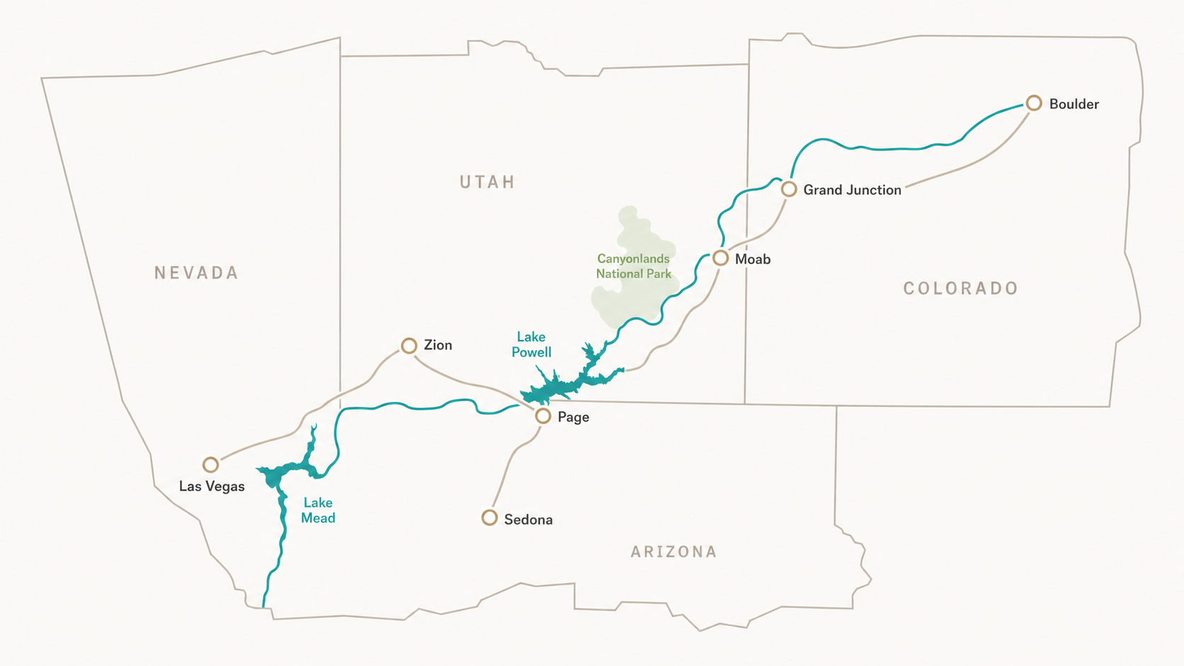 Colorado River map